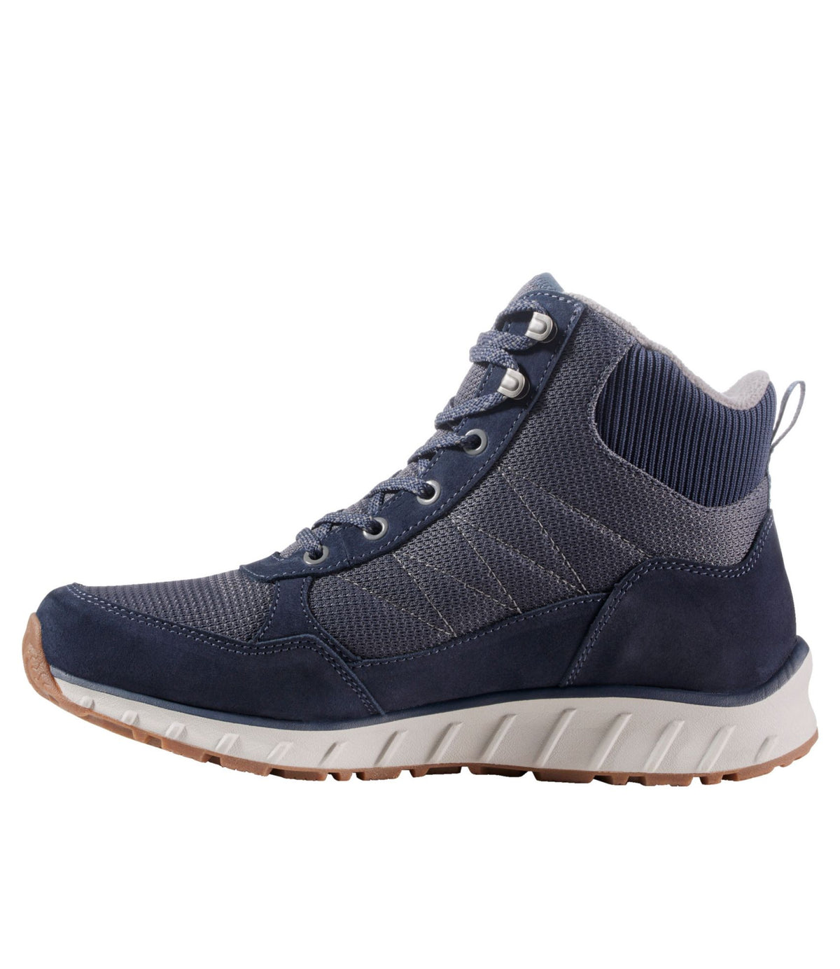 L.L.Bean Men's Snow Sneaker 5 Boots, Lace-Up Carbon Navy