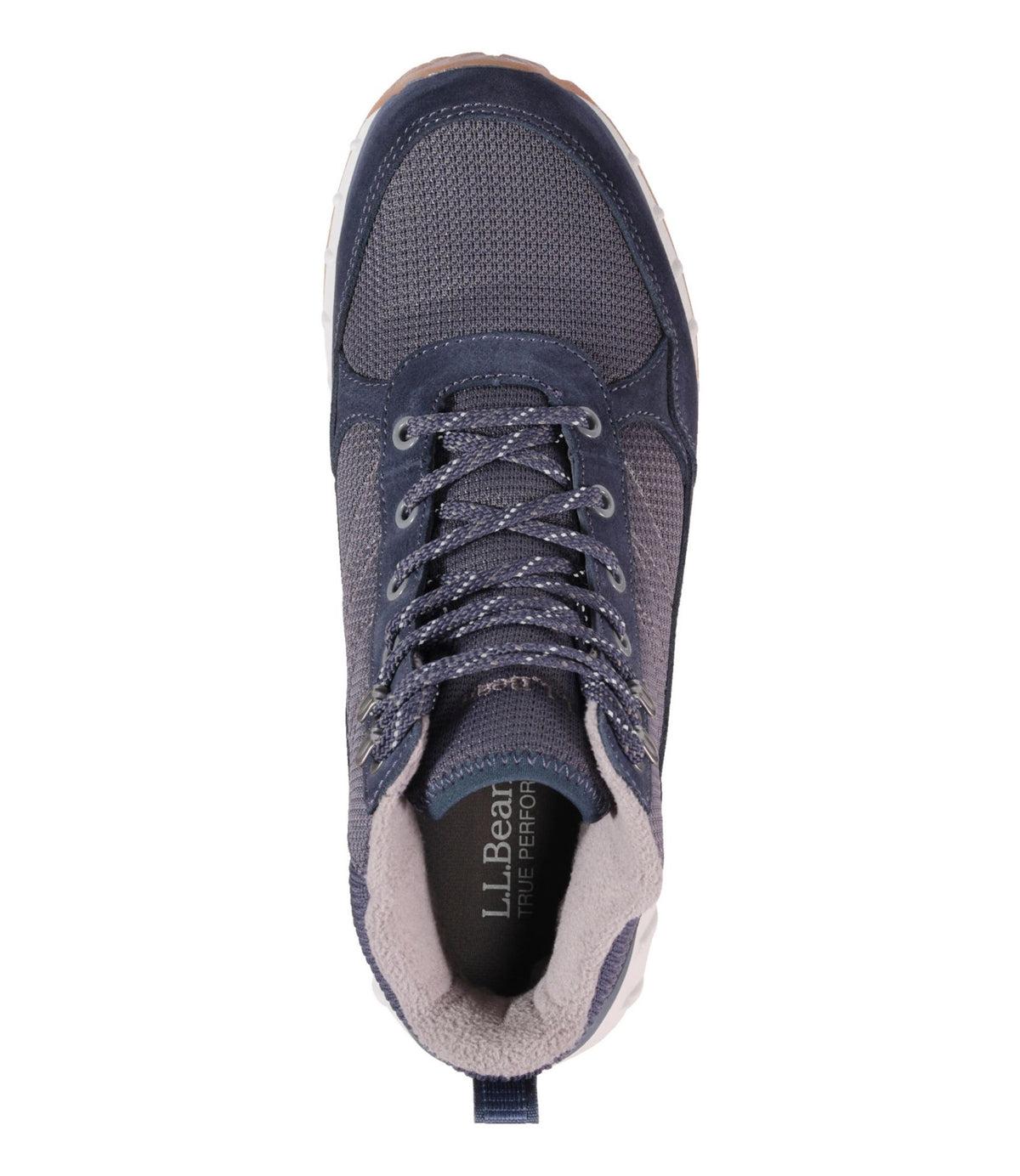 L.L.Bean Men's Snow Sneaker 5 Boots, Lace-Up Carbon Navy