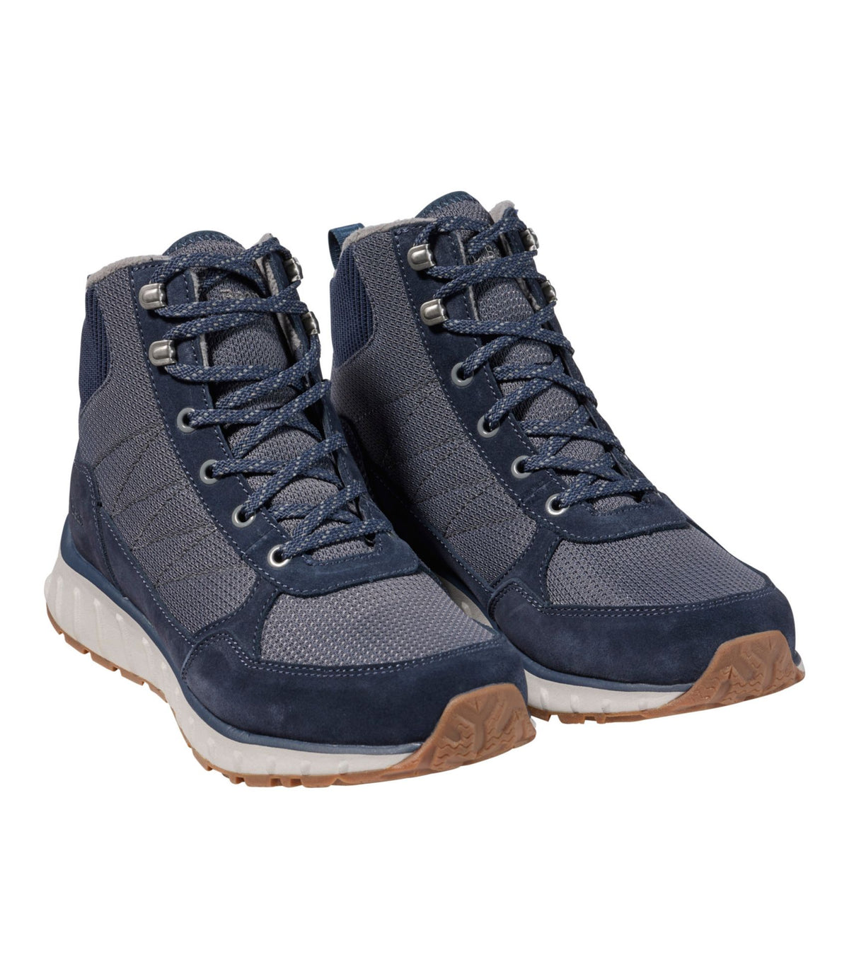 L.L.Bean Men's Snow Sneaker 5 Boots, Lace-Up Carbon Navy