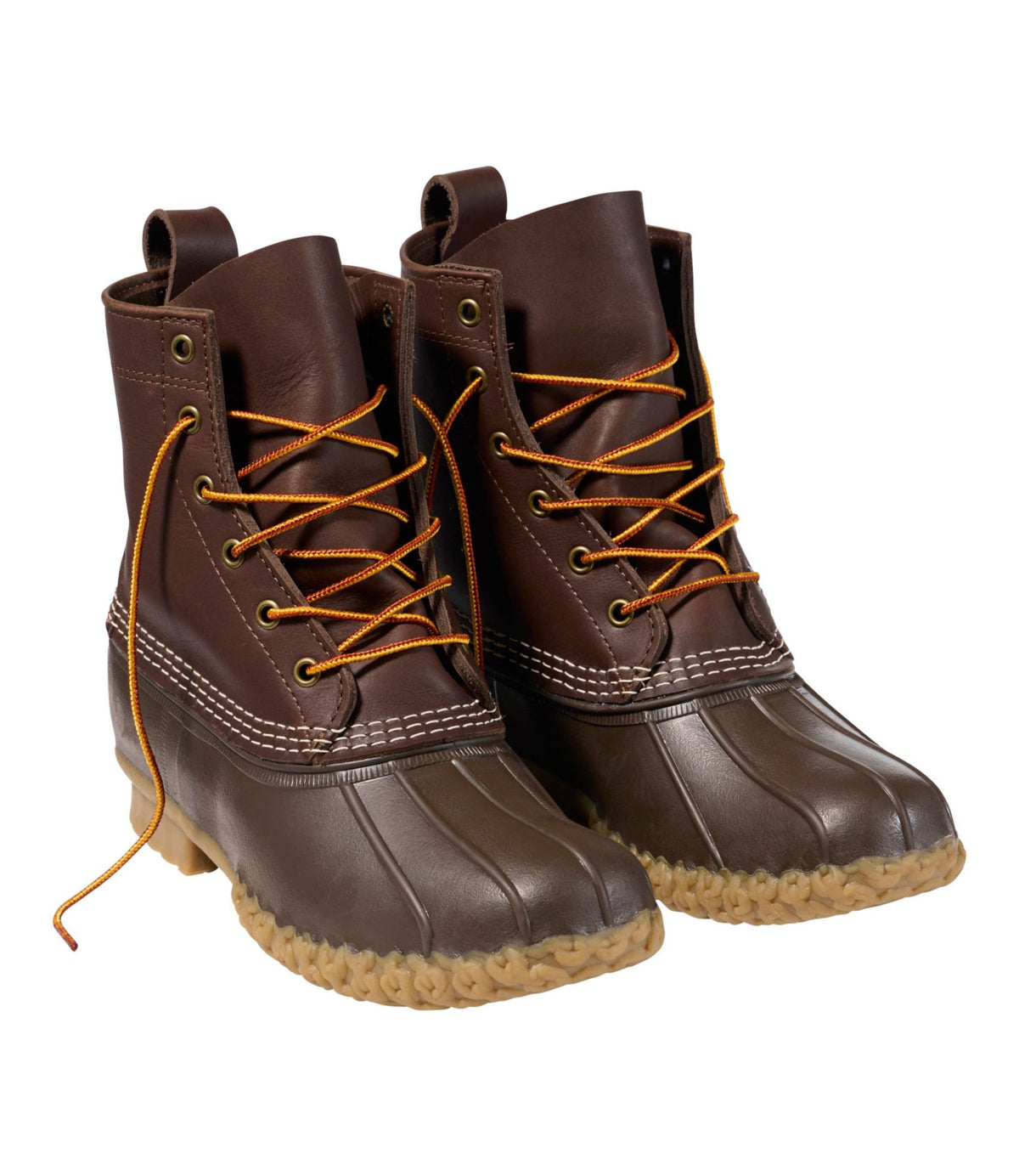 L.L.Bean Men's Bean Boots, 8" Brown/Tan Opaque