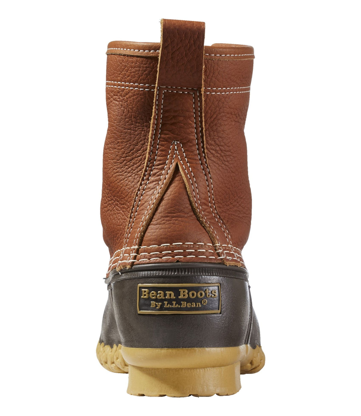 L.L.Bean Men's Bean Boots 8", Flannel-Lined Insulated Tan/Brown/Gum/Apple Cinnamon