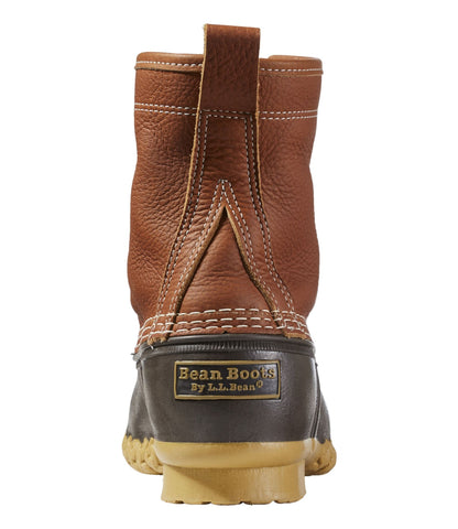 L.L.Bean Men's Bean Boots 8", Flannel-Lined Insulated Tan/Brown/Gum/Apple Cinnamon