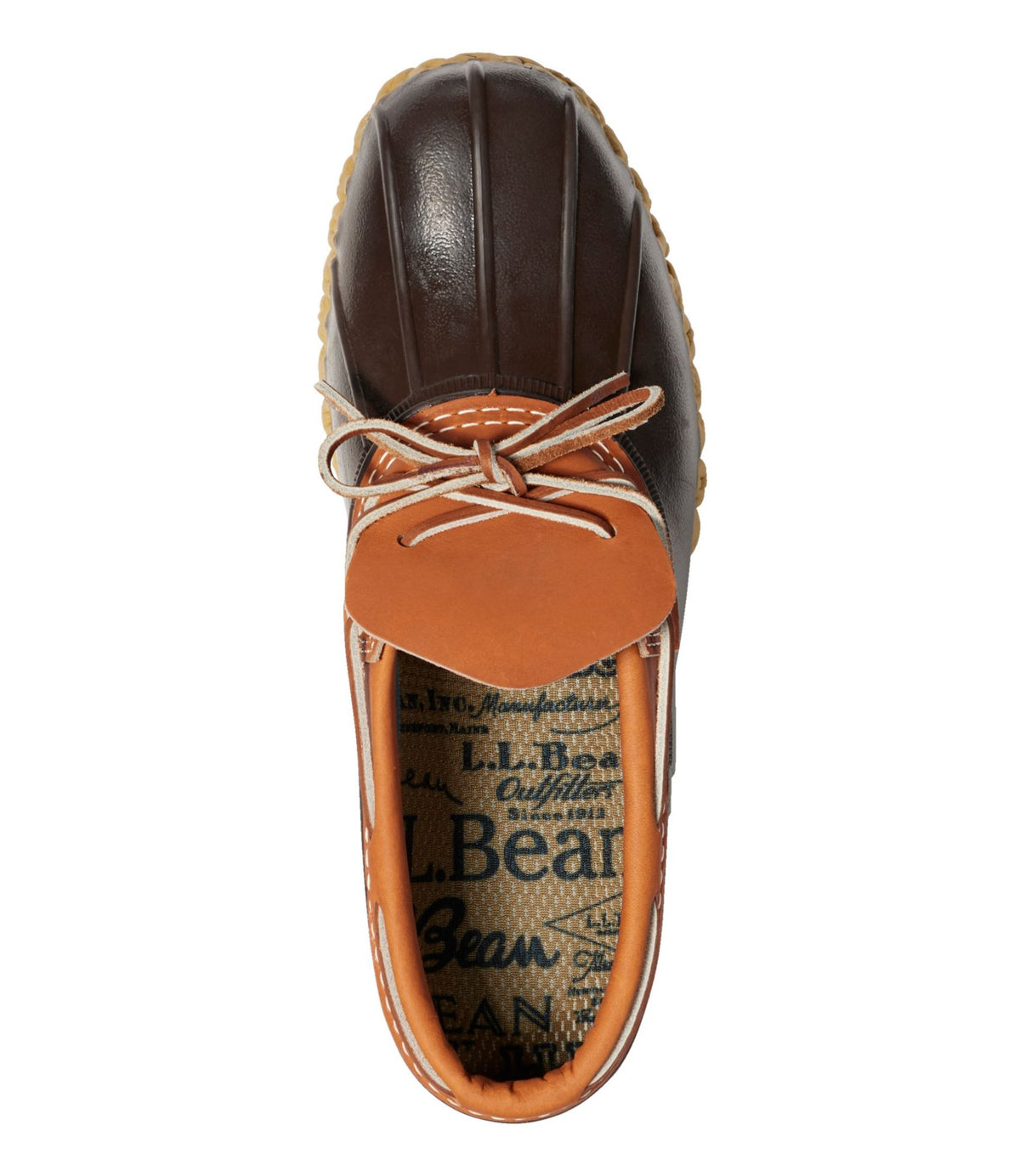 L.L.Bean Men's Bean Boots, Rubber Mocs Tan/Bean Boot Brown/Gum