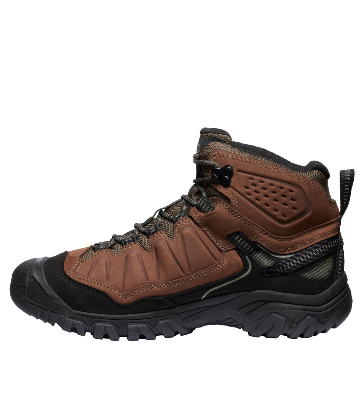L.L.Bean Men's Keen Targhee IV Mid Waterproof Hiking Boots Bison/Black