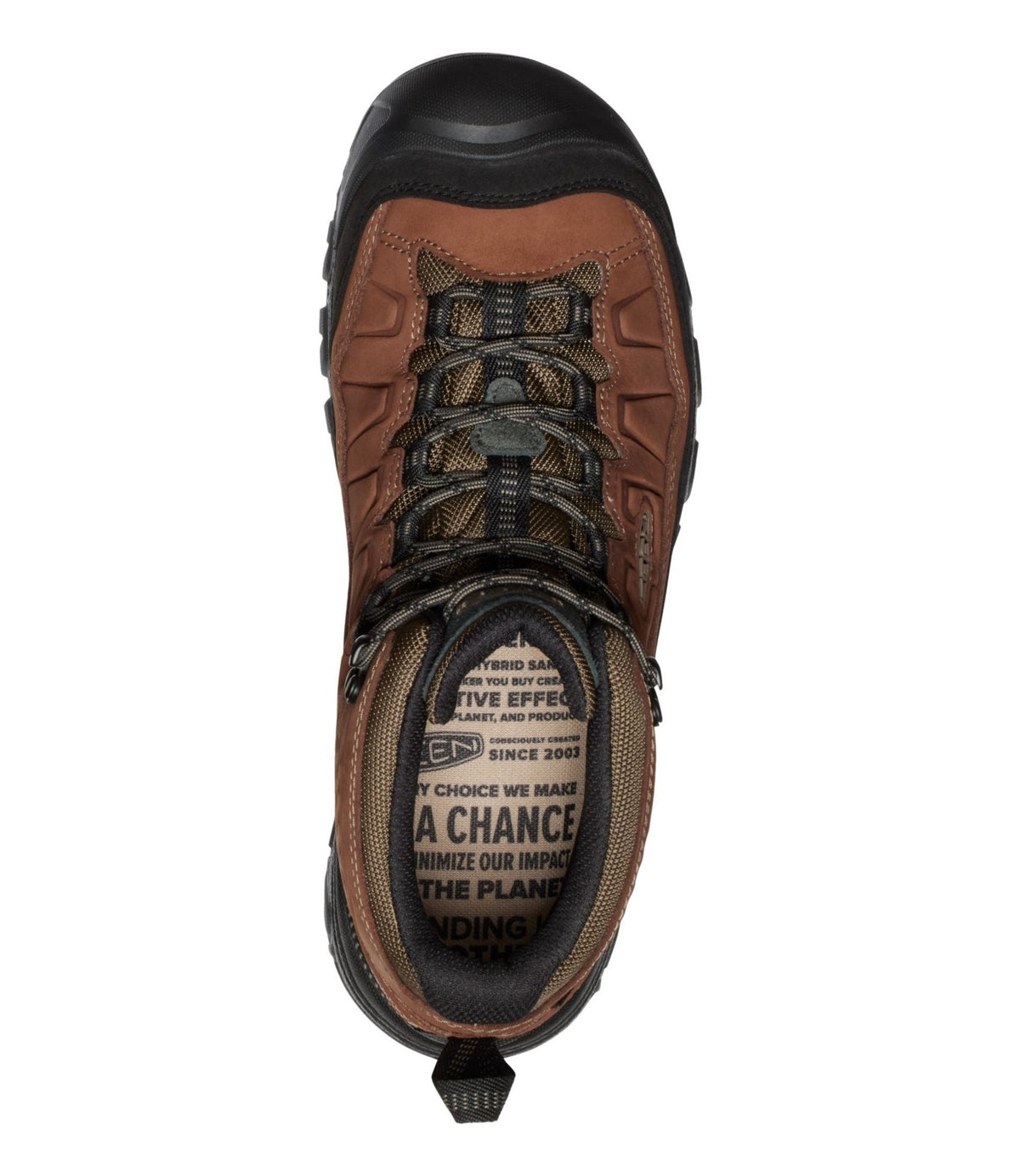 L.L.Bean Men's Keen Targhee IV Mid Waterproof Hiking Boots Bison/Black