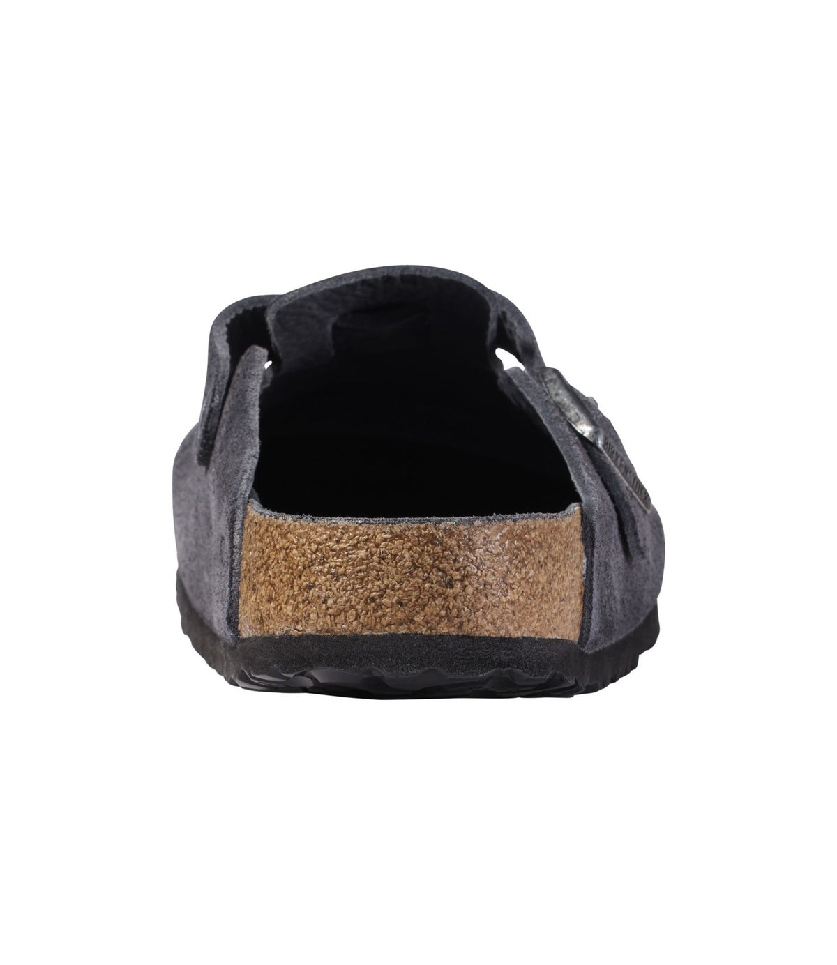 L.L.Bean Men's Birkenstock Soft Footbed Boston Clogs, Suede Charcoal