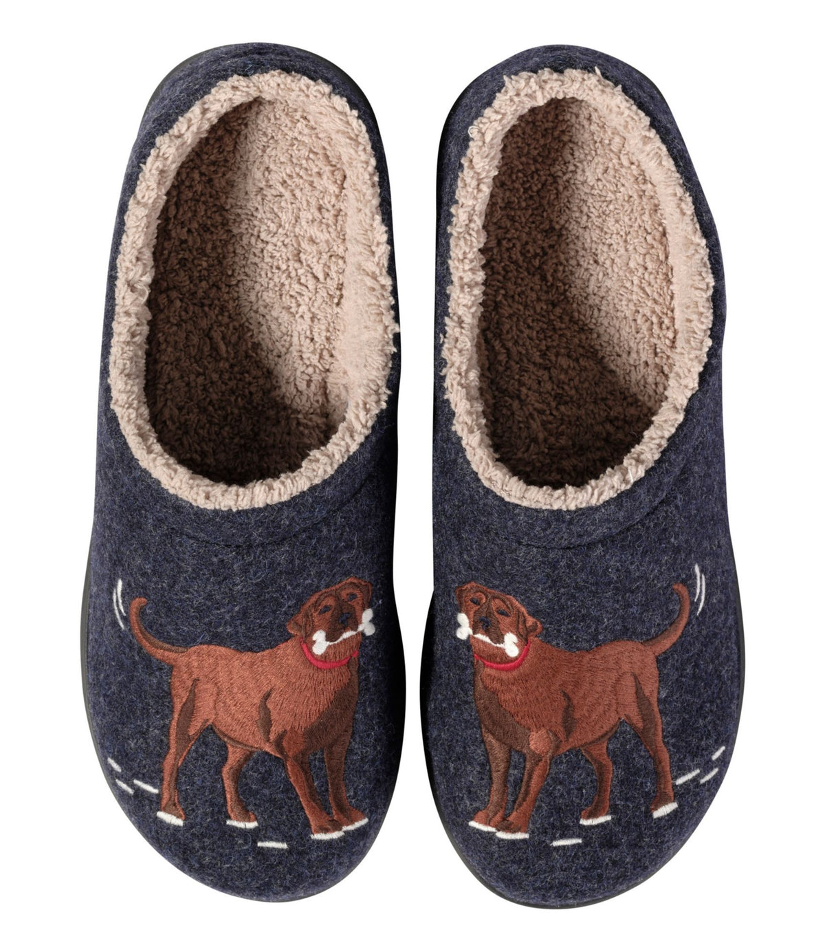 L.L.Bean Men's Daybreak Slippers, Motif ClassicNavy/DogBone