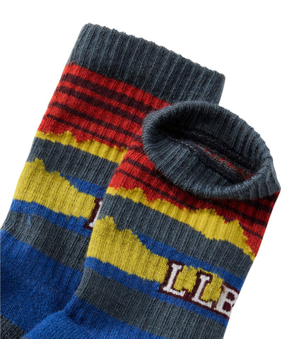 L.L.Bean Kids' L.L.Bean Katahdin Socks Deep Lake/Woodrose