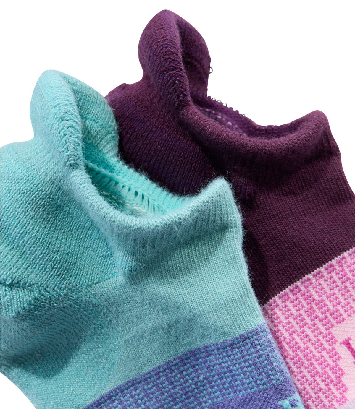 L.L.Bean Kids' L.L.Bean Athletic Ankle Socks, 2-Pack Classic Navy/Deepest Green