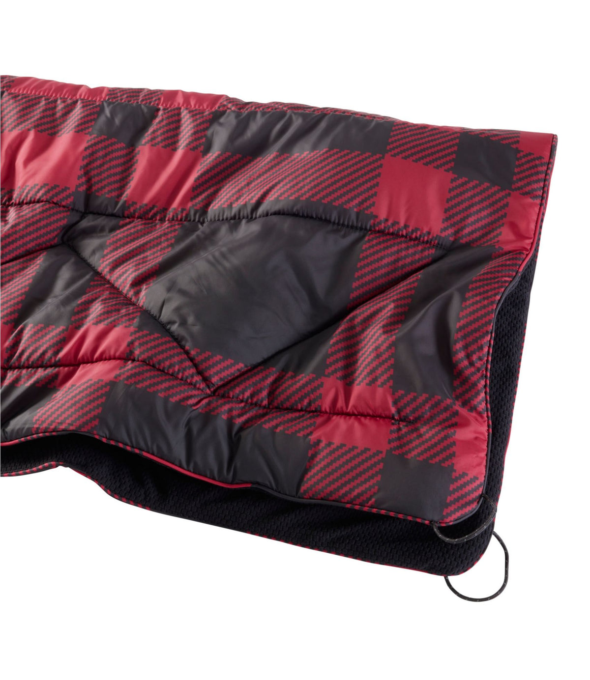 L.L.Bean L.L.Bean Fleece Puffer Blanket Burgundy/Apple Cinnamon