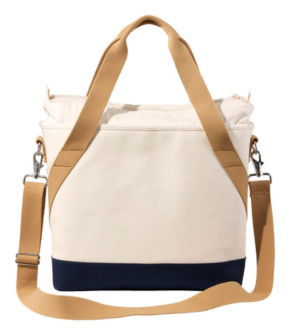 L.L.Bean Nor'easter Insulated Tote, Medium Classic Navy/Cream/Canyon Khaki