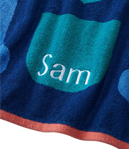 L.L.Bean Seaside Beach Towel, Paddles Ocean Blue