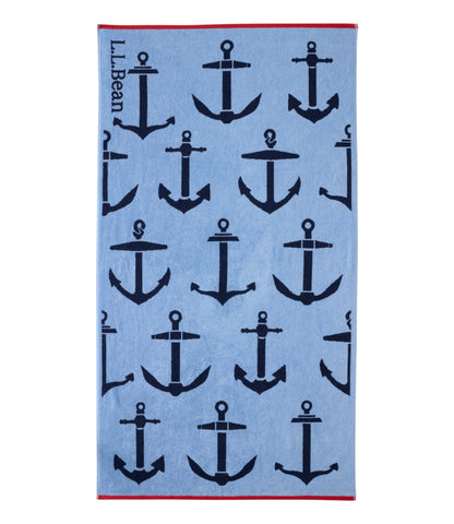 L.L.Bean turtle beach towel Seaboard Blue