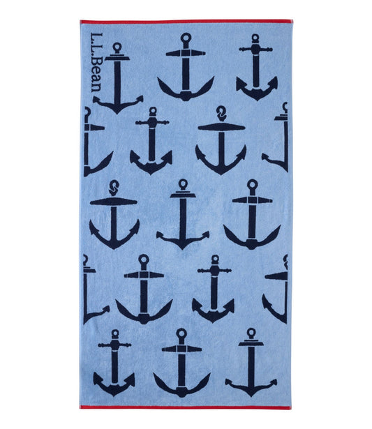L.L.Bean turtle beach towel Seaboard Blue