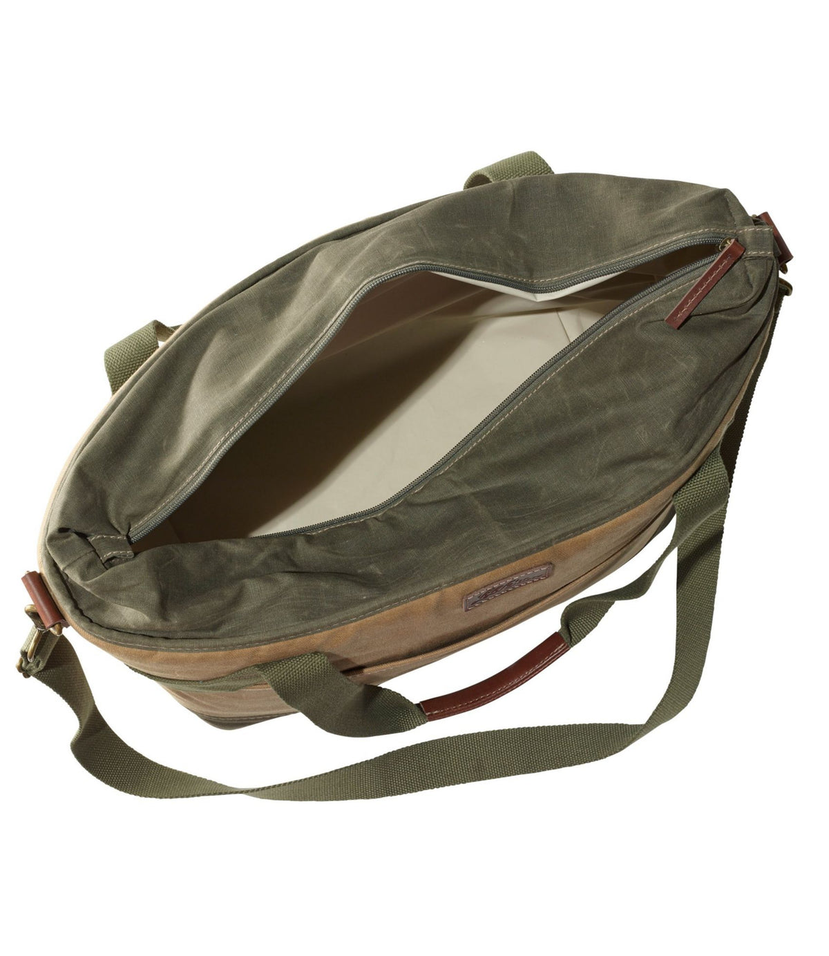 L.L.Bean Insulated Waxed-Canvas Tote, Large Navy
