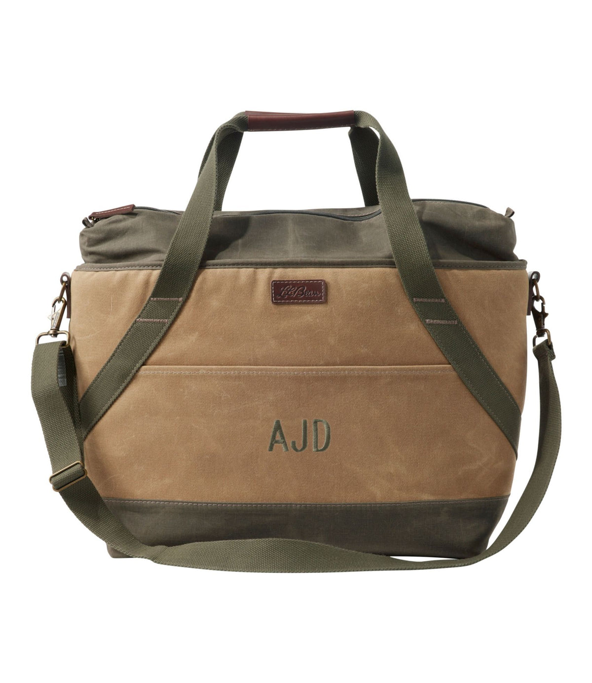 L.L.Bean Insulated Waxed-Canvas Tote, Large Navy