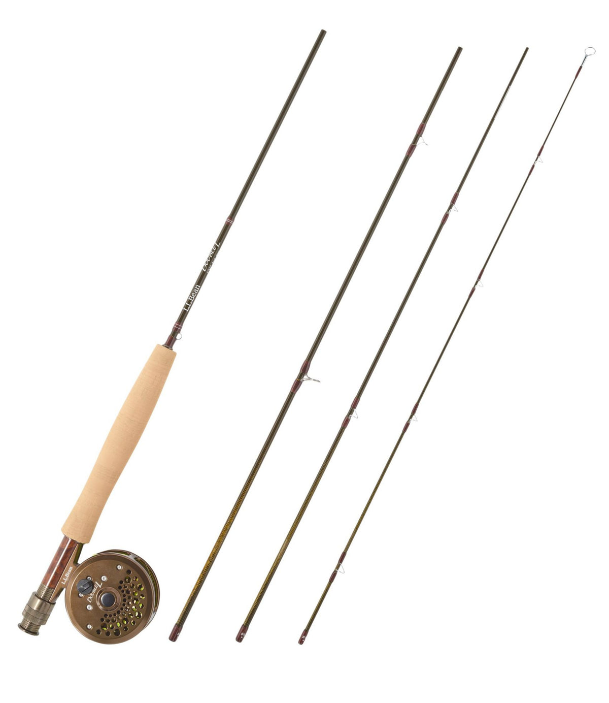 L.L.Bean Double L Fly Rod Outfits, 3-4 wt. Brown