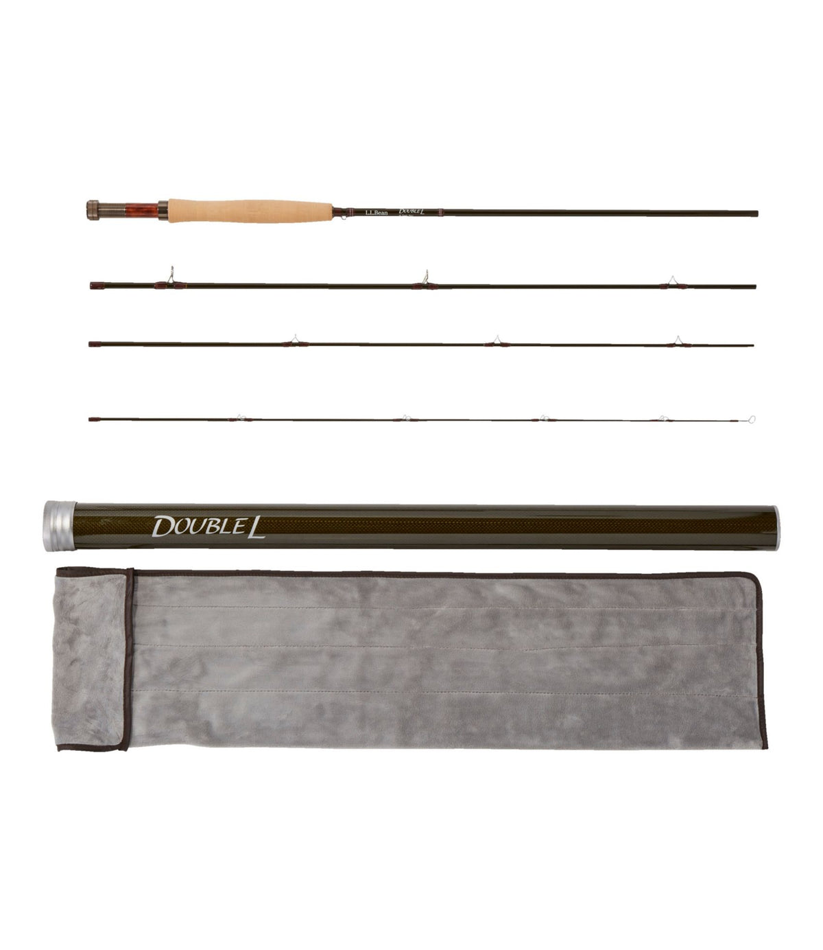 L.L.Bean Double L Fly Rods, 4-6 wt. Brown
