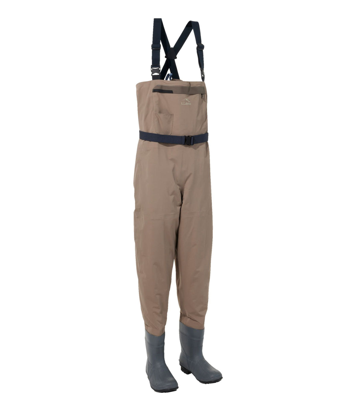 L.L.Bean Men's Double L Boot-Foot Waders Dark Cement