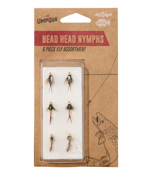 L.L.Bean Umpqua Beadhead Nymph Assortment, 6 flies