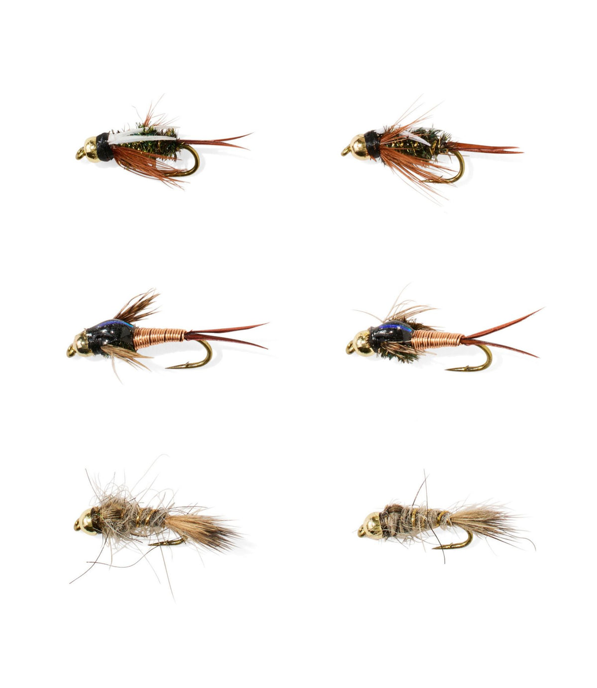 L.L.Bean Umpqua Beadhead Nymph Assortment, 6 flies
