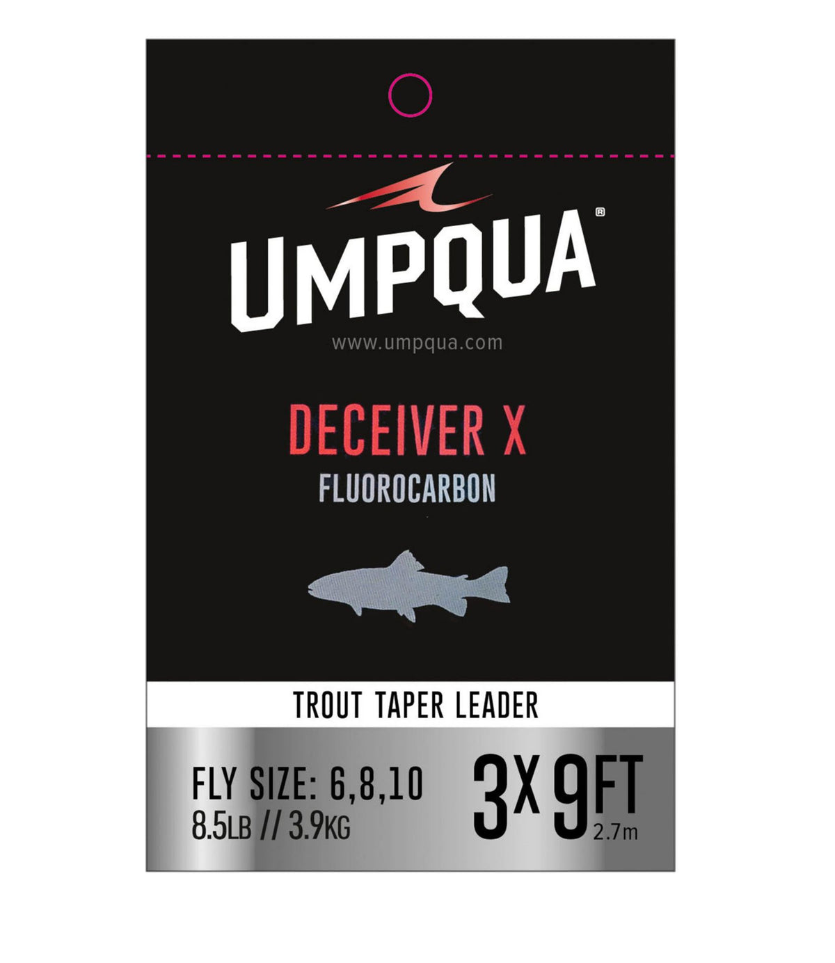 L.L.Bean Umpqua Deceiver X Fluorocarbon Leaders, 9' Clear