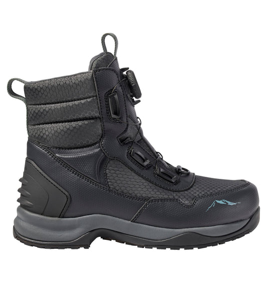 L.L.Bean Men's Rapid River Pro BOA® Wading Boot, Studded Dark Black