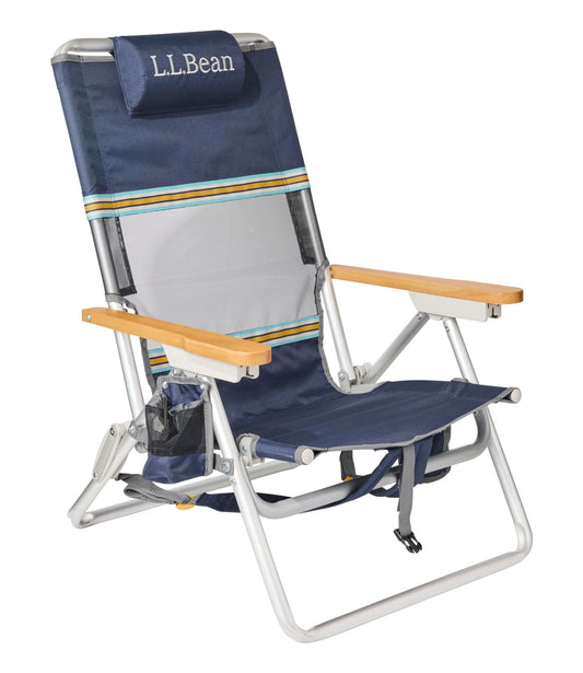 L.L.Bean L.L.Bean Easy Comfort Beach Chair Collegiate Blue