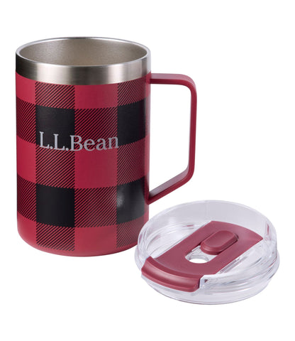 L.L.Bean L.L.Bean Insulated Camp Mug, 16 oz. Print Buffalo Plaid