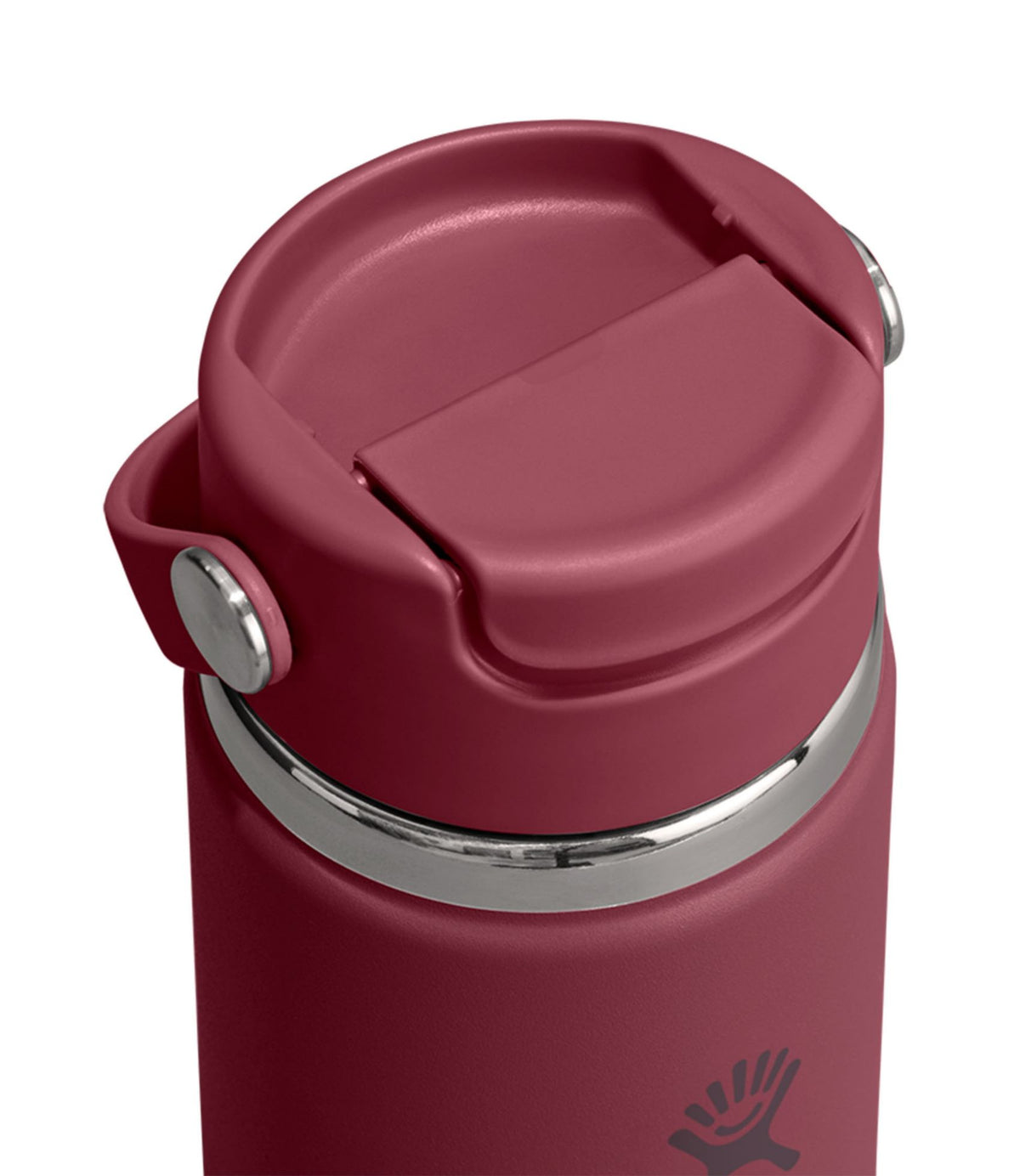 L.L.Bean Hydro Flask Travel Mug with Flip Sip Cap, 20 oz. Burgundy