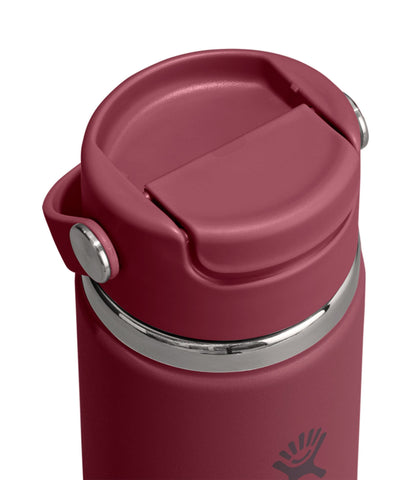 L.L.Bean Hydro Flask Travel Mug with Flip Sip Cap, 20 oz. Burgundy