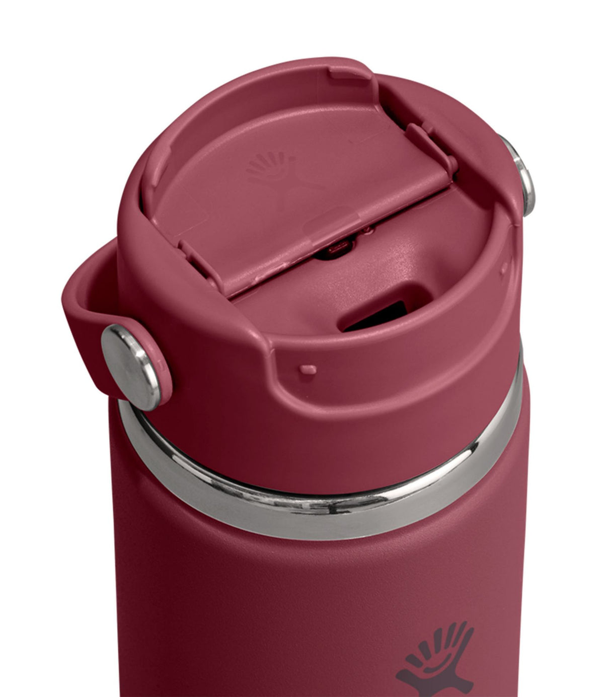 L.L.Bean Hydro Flask Travel Mug with Flip Sip Cap, 20 oz. Burgundy