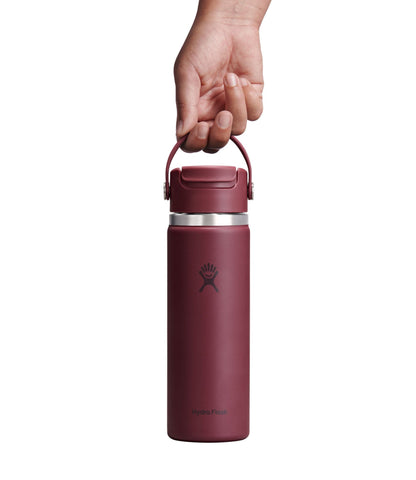 L.L.Bean Hydro Flask Travel Mug with Flip Sip Cap, 20 oz. Burgundy