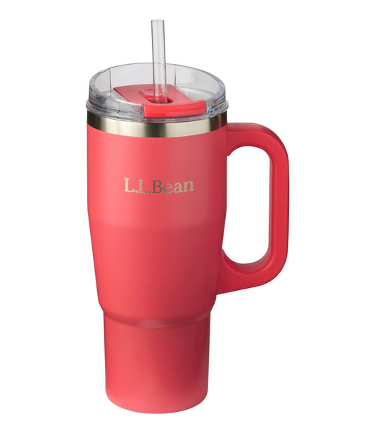 L.L.Bean L.L.Bean Insulated Straw Mug, 32 oz. Cherry Tomato