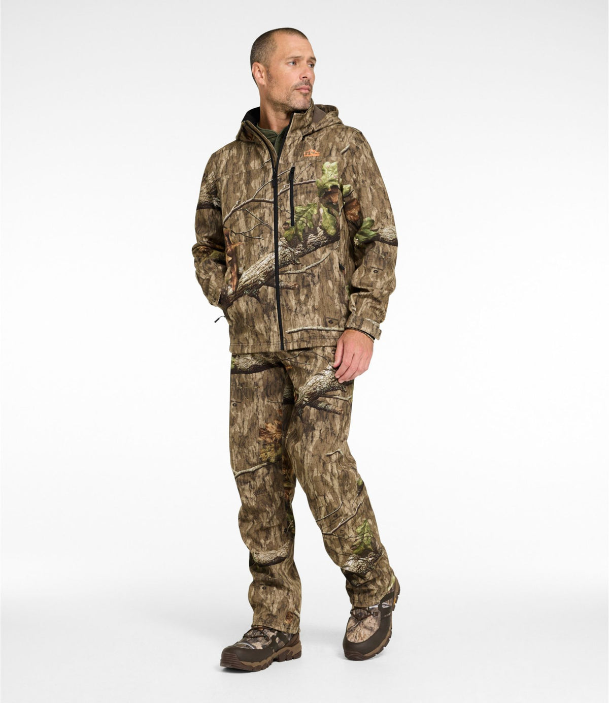 L.L.Bean Men's Hunter's Pathfinder Softshell Jacket, Camo Mossy Oak Country Roots