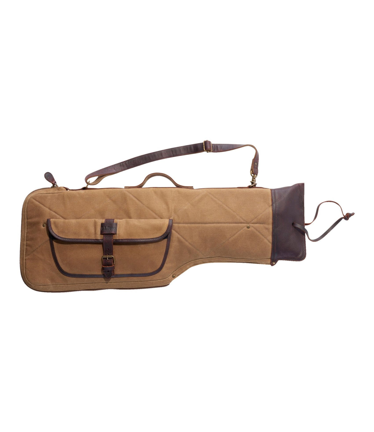 L.L.Bean Double L Waxed-Cotton Breakdown Shotgun Case, 28" Maple Brown