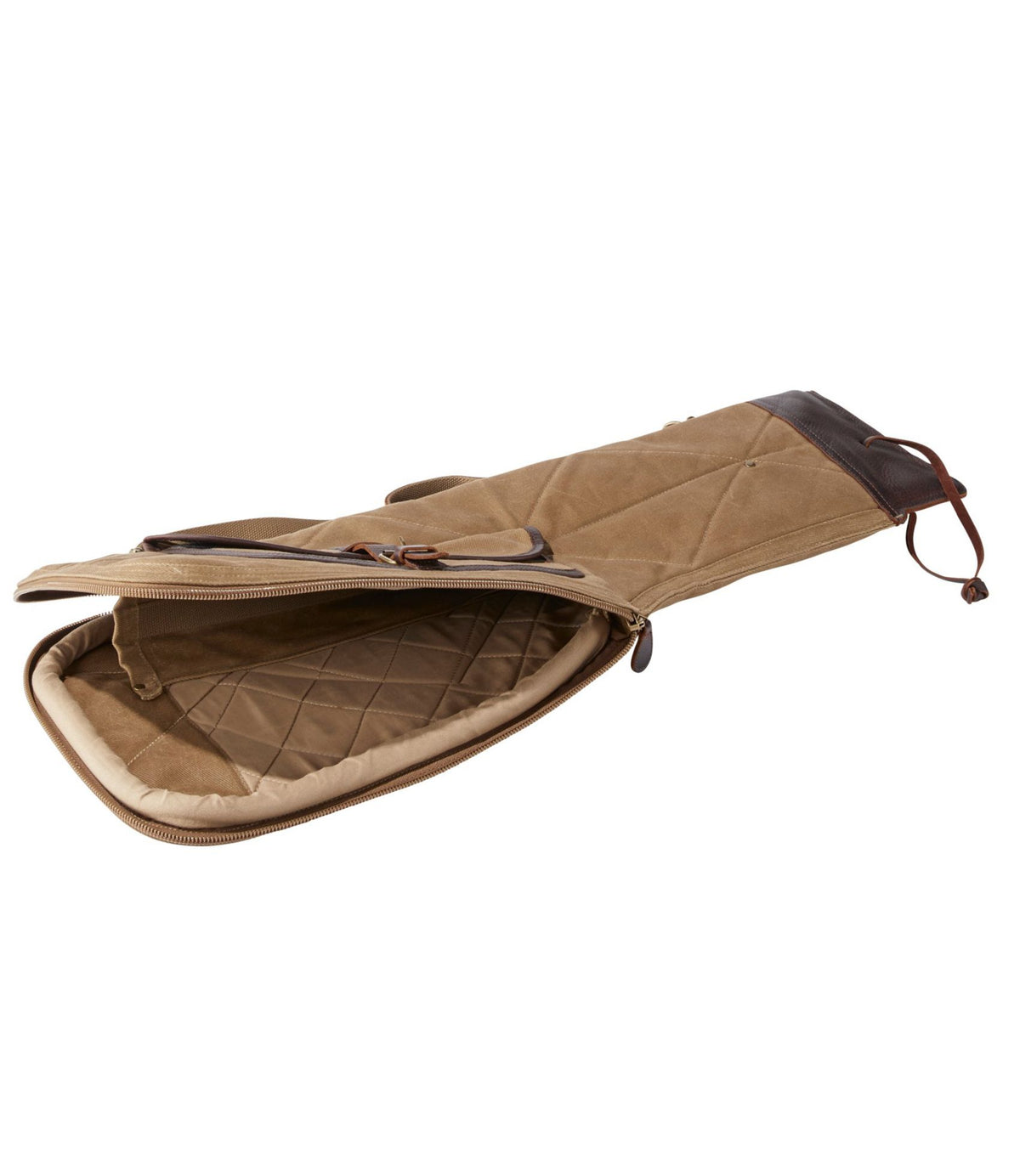 L.L.Bean Double L Waxed-Cotton Breakdown Shotgun Case, 28" Maple Brown