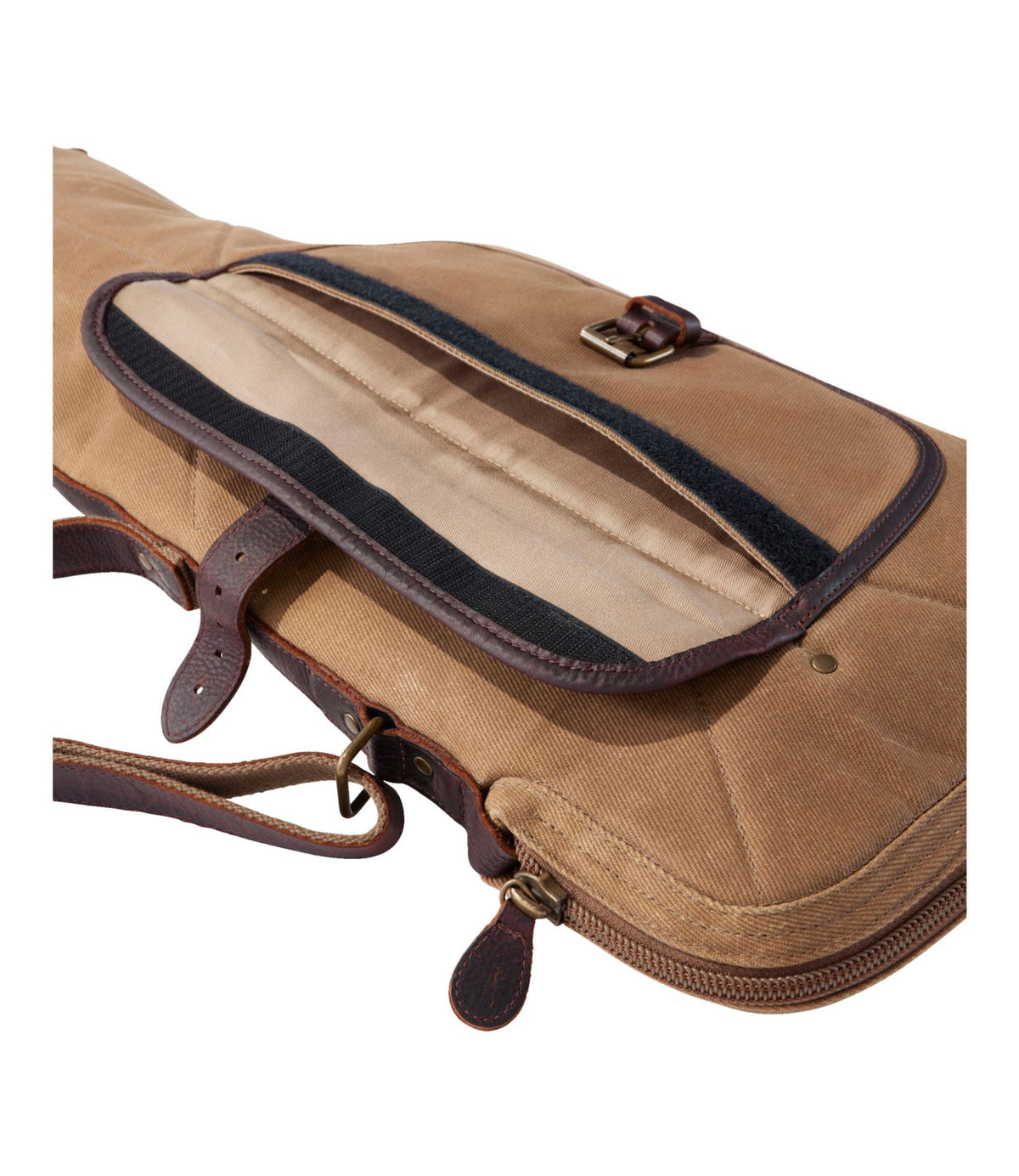L.L.Bean Double L Waxed-Cotton Breakdown Shotgun Case, 28" Maple Brown