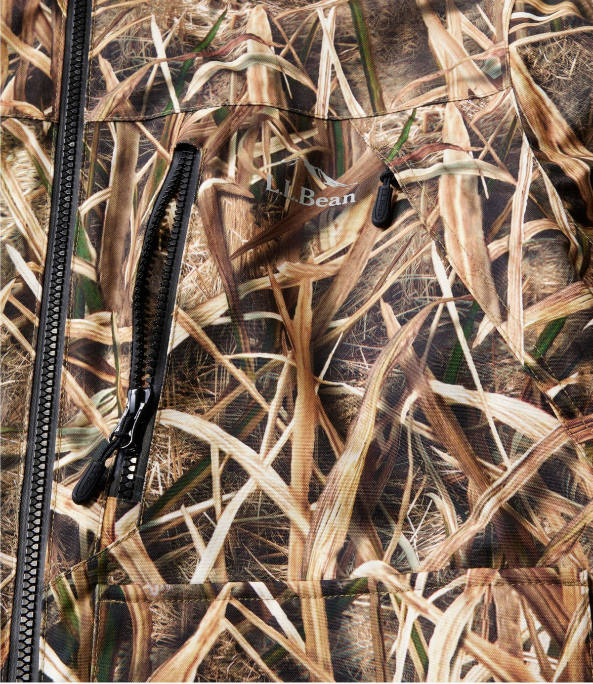 L.L.Bean Men's Apex Waterfowl Jacket Mossy Oak Shadow Grass Habitat