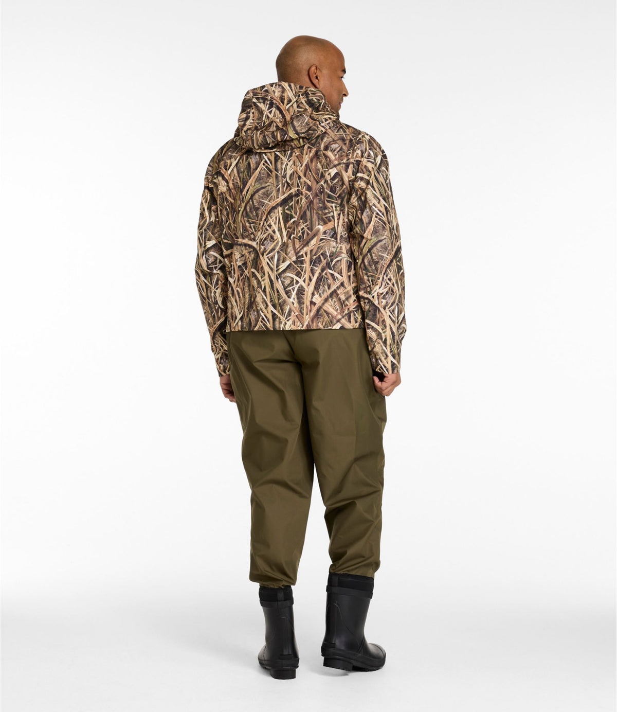 L.L.Bean Men's Apex Waterfowl Jacket Mossy Oak Shadow Grass Habitat