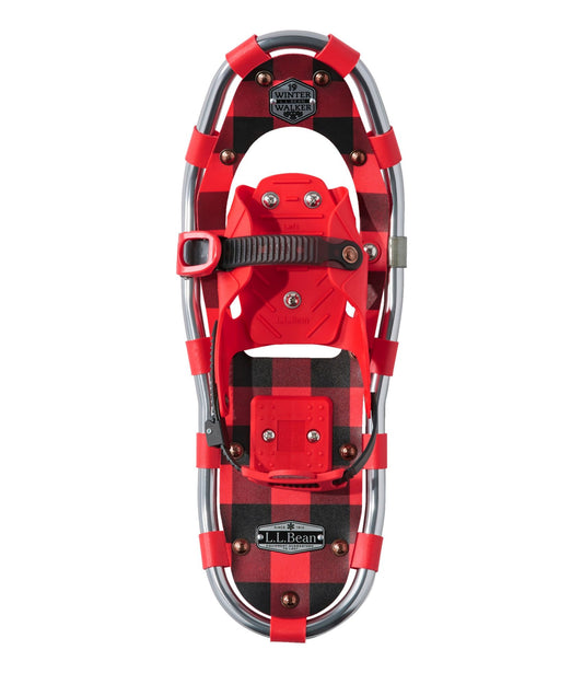 L.L.Bean Kids' Winter Walker Snowshoes Blue Pine Hidden Bears