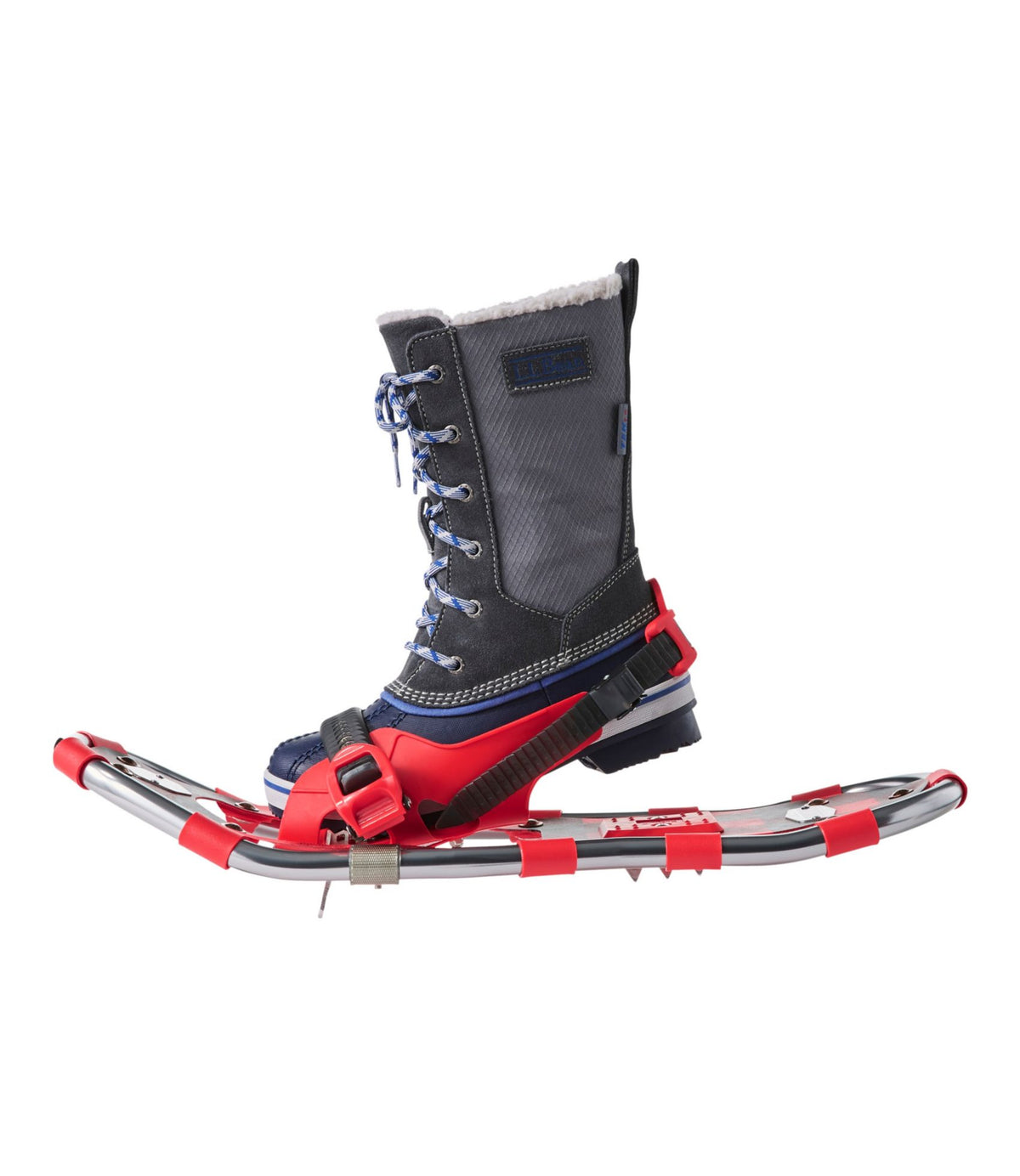 L.L.Bean Kids' Winter Walker Snowshoes Blue Pine Hidden Bears
