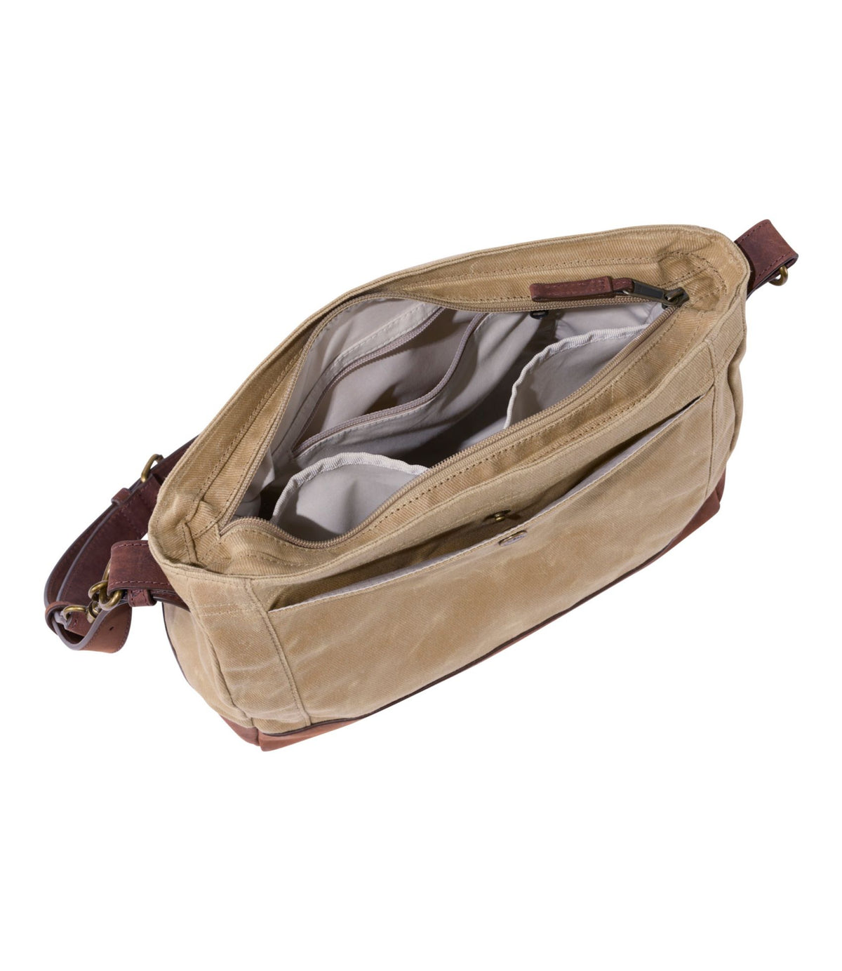 L.L.Bean Waxed Canvas Crossbody, Large Classic Navy