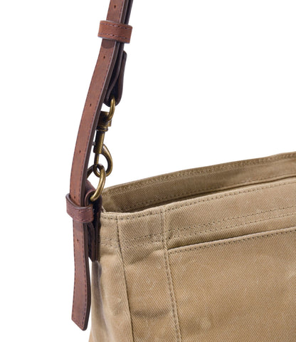 L.L.Bean Waxed Canvas Crossbody, Large Classic Navy