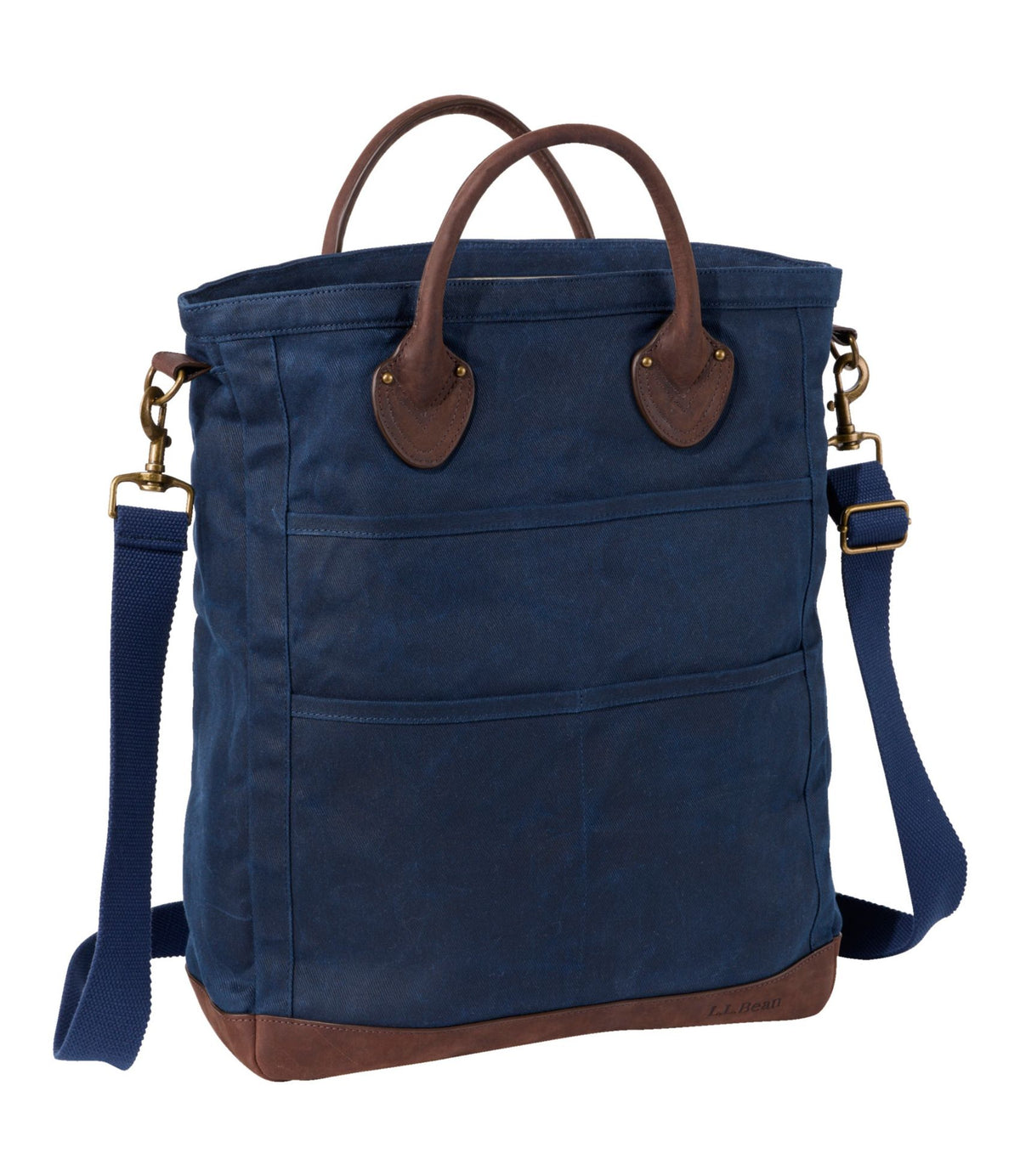 L.L.Bean Waxed Canvas Tote Classic Navy