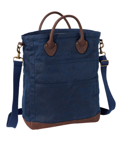 L.L.Bean Waxed Canvas Tote Classic Navy