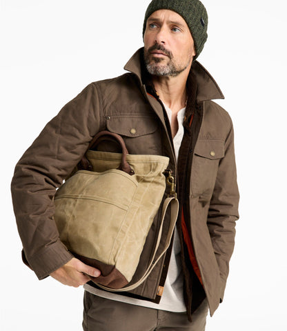 L.L.Bean Waxed Canvas Tote Classic Navy