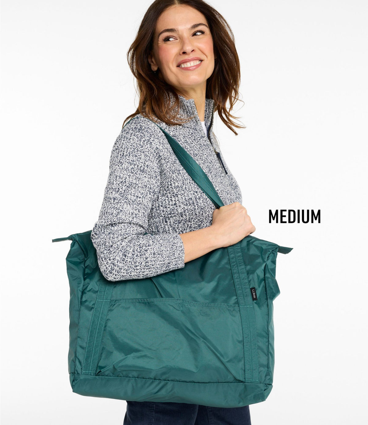 L.L.Bean Packable Lightweight Tote Dark Marine Blue