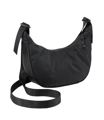 L.L.Bean Flowfold Cutler Crossbody Bag, Mini Coal Ecogrid