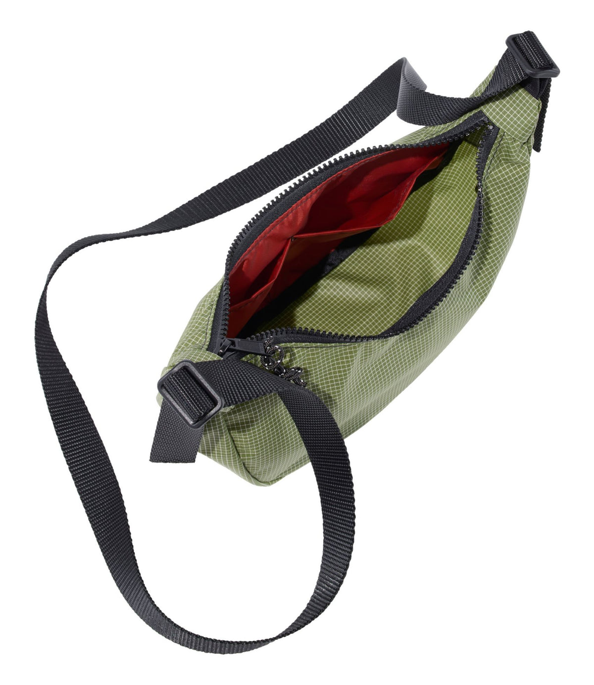 L.L.Bean Flowfold Cutler Crossbody Bag, Mini Coal Ecogrid